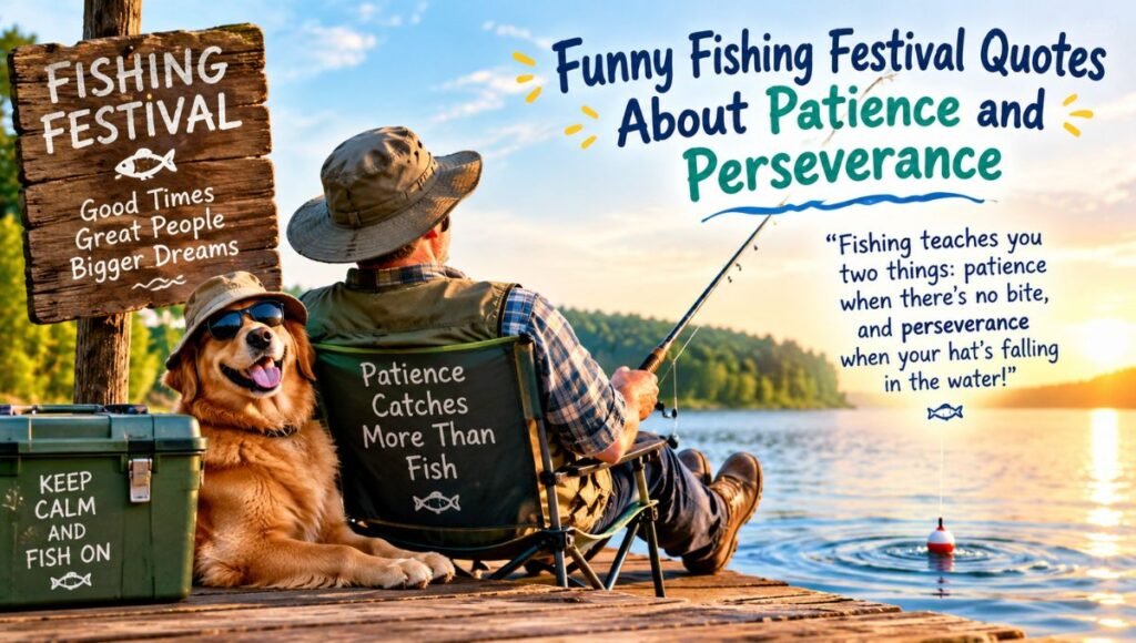 Funny Fishing Festival Quotes About Patience and Perseverance