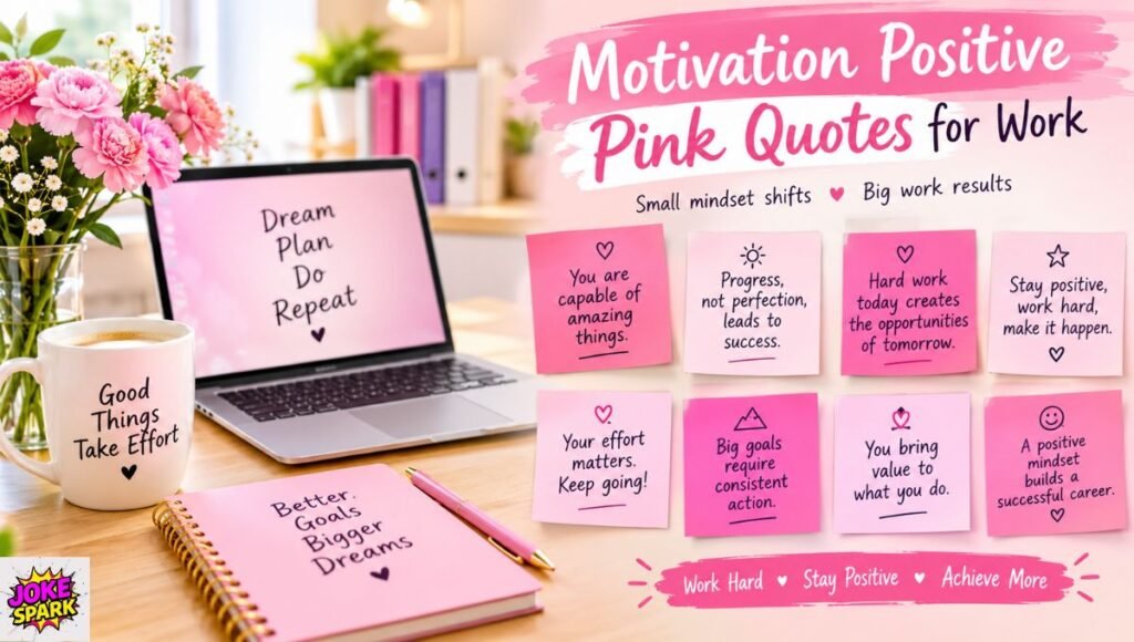 Motivation Positive Pink Quotes About Life