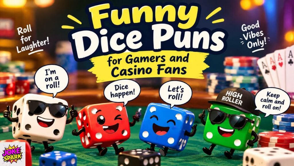 Funny Dice Puns for Gamers and Casino Fans
