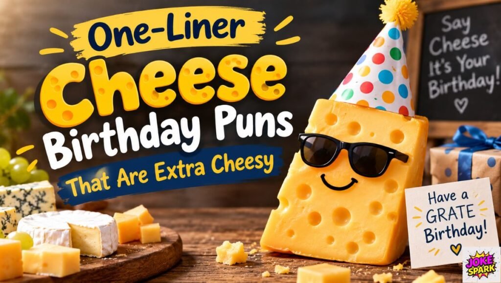 One-Liner Cheese Birthday Puns That Are Extra Cheesy