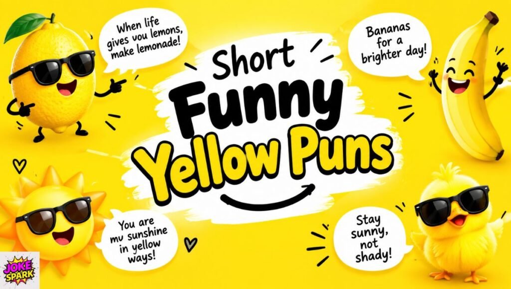 Short Funny Yellow Puns