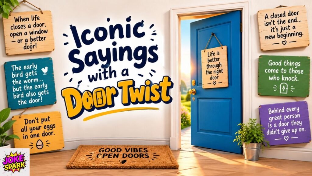 Iconic Sayings with a Door Twist
