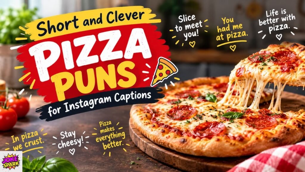 Short and Clever Pizza Puns for Instagram Captions
