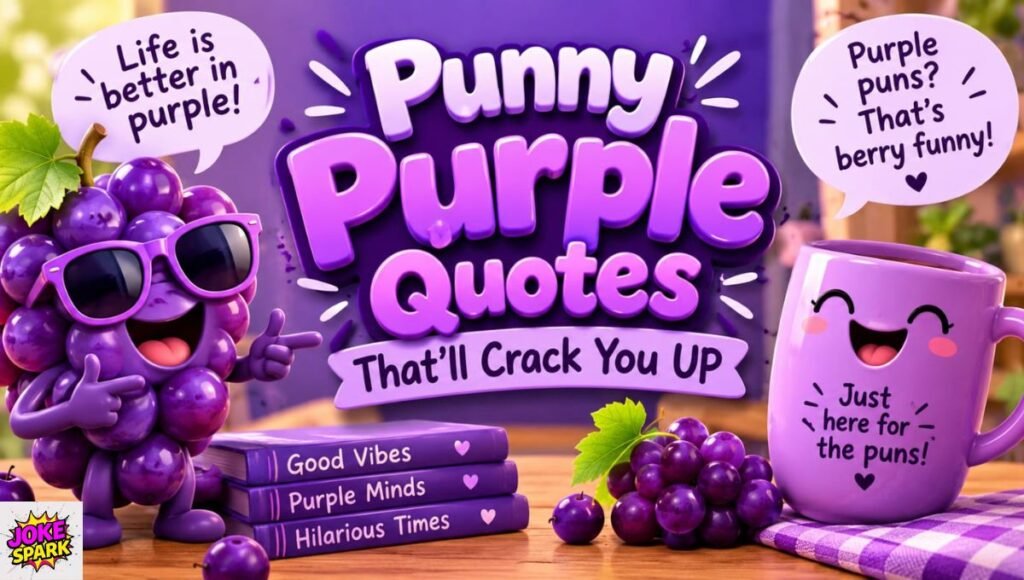 Punny Purple Quotes That’ll Crack You Up