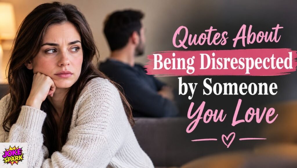 Quotes About Being Disrespected by Someone You Love