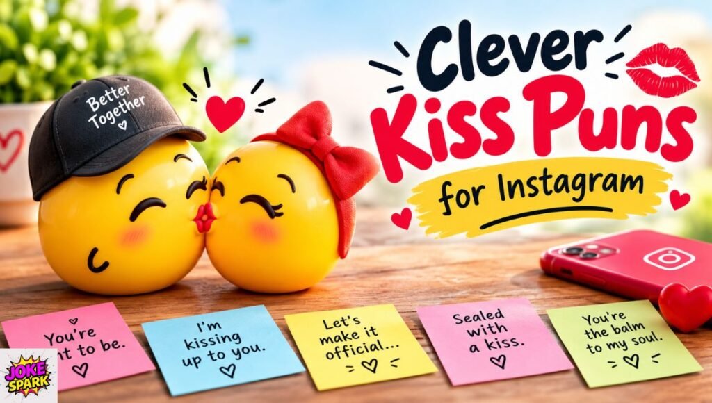 Clever Kiss Puns for Instagram
