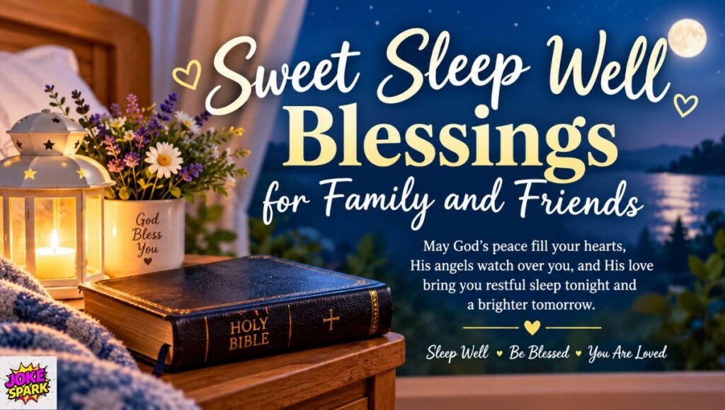 Sweet Sleep Well Blessings for Family and Friends