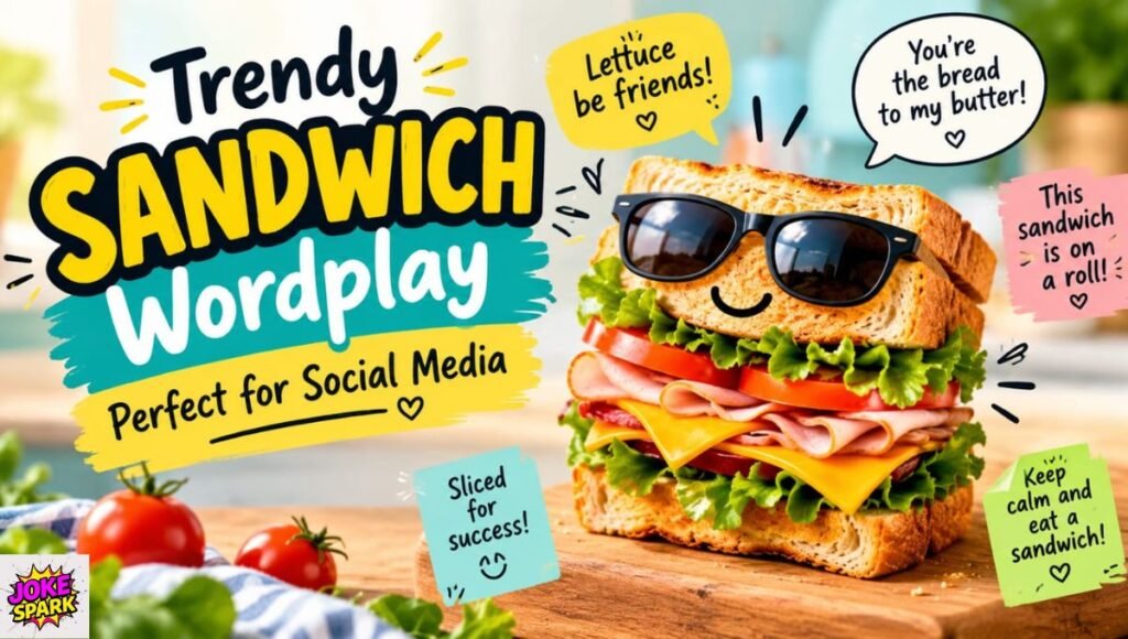 Trendy Sandwich Wordplay Perfect for Social Media